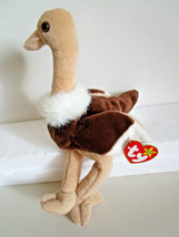 TY Beanie Babies OSTRICH - STRETCH bird PLUSH TOY  1997 - $7.94