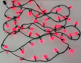 *MSC) Philips 16 ft Indoor/Outdoor 60 LED C6 Red Christmas String Lights - £11.66 GBP