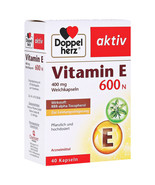 Doppelherz Vitamin E 600 N soft capsules 40 pcs - $87.15 CAD