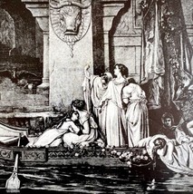 Tribute To Minotaur Theseus 1913 Mythology Plate Print 2 Page History DW... - £31.49 GBP