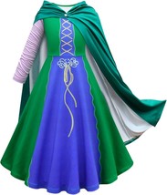 Cosplay Kids Hocus Pocus Winifred Sanderson Costume Party Dress Halloween Suit - £11.85 GBP