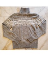 VTG Christopher Rand Womens M Acrylic Winter Ski Sweater Gray &amp; White Sn... - $654.78 MXN