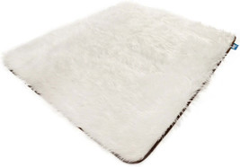 Pup Protector Waterproof Fur Blanket - White Pet Blanket for Furniture a... - £84.12 GBP