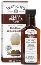 1 Clear Imitation Vanilla Flavor Extract No Color 2 oz Bottle J R WATKINS 60389 - £18.07 GBP