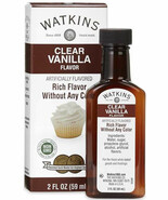 1 Clear Imitation Vanilla Flavor Extract No Color 2 oz Bottle J R WATKIN... - $20.77