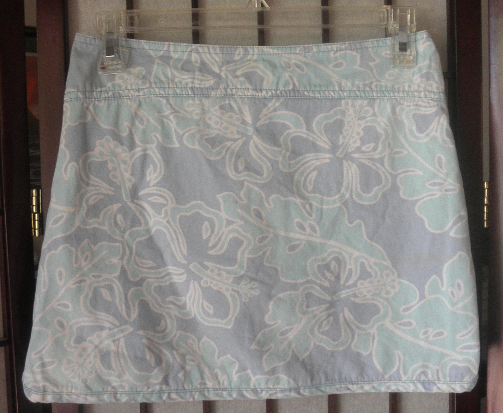 girls skort light blue floral old navy size 12 - £11.99 GBP