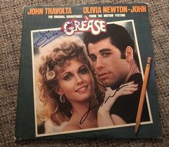 GREASE John Travolta &amp; Olivia Newton John AUTOGRAPHED signed SOUNDTRACK ... - $599.99