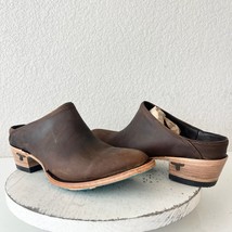 Lane Plain Jane Mule Womens 9.5 Brown Leather Cowboy Boots Short Western... - $189.75 CAD