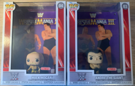 Funko Pop WWE Hulk Hogan &amp; Andre The Giant Target Exclusive Complete Set... - £46.70 GBP