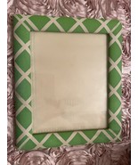 vintage Lime Off White Fabric Cover Table Frame Rectangular - €8,11 EUR