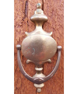 Distressed Brass Door Knocker Rustic Vtg Style-Heavy Metal- - $9.49