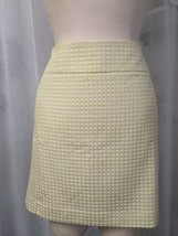 Ann Taylor Loft Women&#39;s Skirt Ivory W/Yellow Polka Dot Skirt SIze 6 New - £26.11 GBP