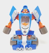 Go-Bots Aero-Bot Racer Playskool Hasbro VTG 2003 Blue F1 Race Car Transf... - $9.48