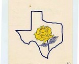 Rose Banquet Menu Program National Association Insurance Women Dallas TX... - £14.03 GBP