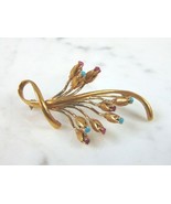 Womens Vintage Estate 14K Yellow Gold Flower Brooch 9.7g E957 - $2,121.82 CAD