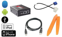 USB iPod iPhone Android interface kit.Play MP3 on 98+ factory Honda radio.+Tools - $126.99