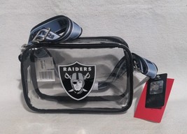 Officially Licensed NFL Las Vegas Raiders Clear Stadium Camera Bag (Bran... - £18.53 GBP
