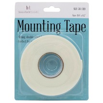 HouseHold Trends, Double-Sided Foam Mounting Tape, 0.7 in x 9.8 ft, White - £2.39 GBP