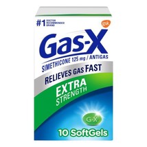 Gas-X Extra Strength Gas Relief Softgels with Simethicone 125 mg - 10 Count - $9.89
