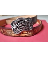 JESUS is LORD Genuine Leather Belt &amp; PRAISE the LORD Siskiyou Buckle - $801.83 MXN+