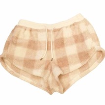 Colsie Neutral Buffalo Check Fuzzy Sleep Shorts - £13.15 GBP