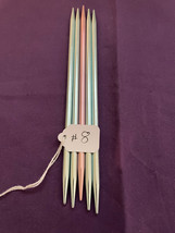 Double Point Aluminum Knitting Needles -Size US 8 -  pack of 5 - $4.28