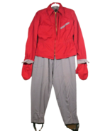 VTG 1940&#39;s White Mountain Women’s Red Gray Reversible Ski Suit Wool Gaba... - £318.79 GBP