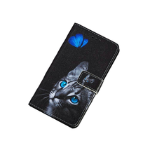 Anymob iPhone Blue Cat Flip Leather Phone Cases Animal Painted Wallet Cover - £21.49 GBP