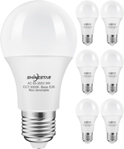 SHINESTAR 6-Pack Led Light Bulbs 60 Watt, Soft White 3000K, E26 A19 Led Bulb, No - £15.57 GBP