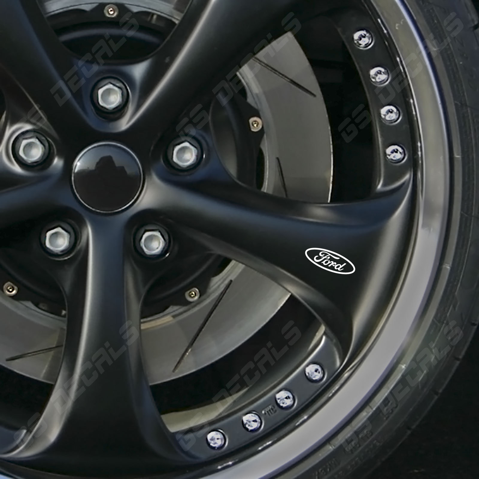 Ford Logo Wheel Decals Stickers Premium Quality 5 Colors Focus Fiesta ST RS