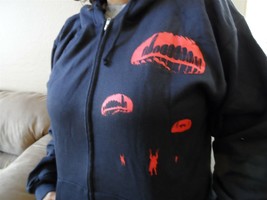 INTERPOL - Black Parachute Full Zip Up black Hoodie w/ Drawstring ~BRAND... - $70.97