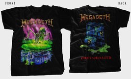 MEGADETH-Contaminated, Black T-shirt Short Sleeve (sizes:S to 5XL) - £13.54 GBP
