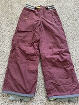 Mini Boden Ski Snow Pants, Size 9-10 Years Lined Insulated burgundy Pocket - £11.19 GBP