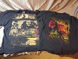 Lot of (2) Bob Marley T Shirts - Large &amp; XL - £12.76 GBP