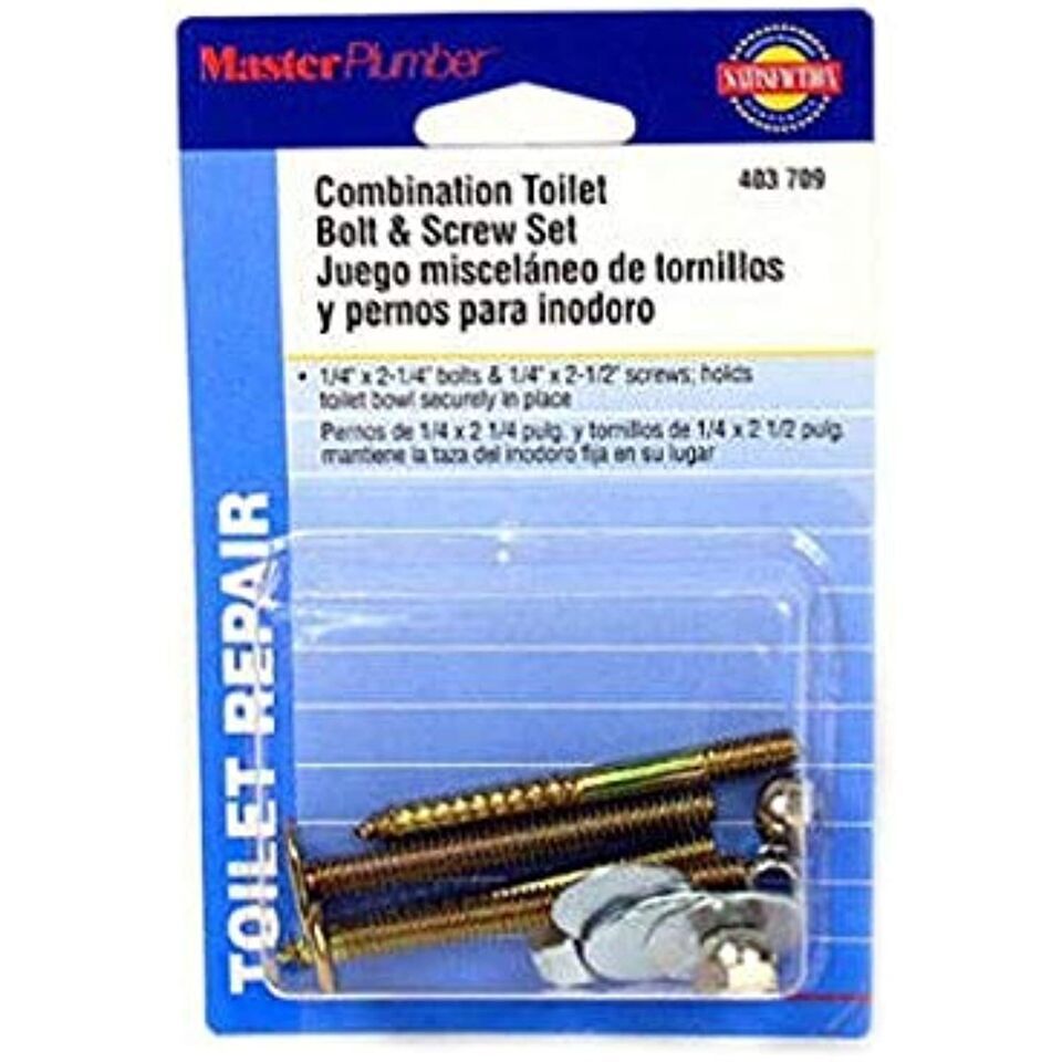 Master Plumber 403709 MP Toilet Bolt Screw Set - $18.12