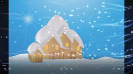 Windy Snowflakes MP4 Video: Moving smp - £0.98 GBP