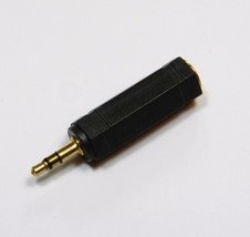 3.5mm Stereo Plug to 6.35mm 1/4" Stereo Jack Adapter Converter Connector - $3.71