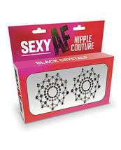 Sexy Af Nipple Couture Crystal Pastie Black One Size - £9.23 GBP