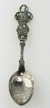 Rare 925 Sterling Souvenir Spoon Independence Hall Philadelphia Penn - $122.50