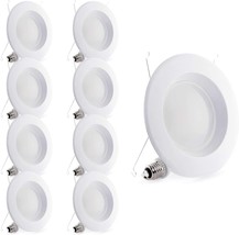 Bioluz Led 5&quot;/6&quot; Led Recessed Lighting Dimmable Fixture Ceiling Light 75... - £71.55 GBP