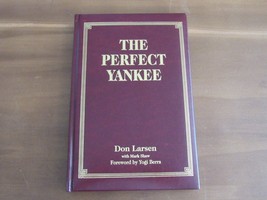 Don Larsen Yogi Berra The Perfect Yankee Hof Signed 3 X Auto Leather Book Jsa - £276.96 GBP