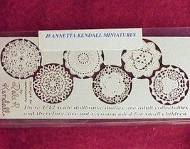 Paper Doilies Set/6 jk150 Jeannetta Kendall Laser Cut Dollhouse Crafts Valentine - £4.11 GBP