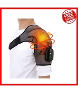 Rechargeable Cordless Shoulder Heating Pad with LED Display &amp; Vibration ... - $1,560.04 MXN