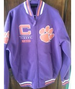 CLEMSON TIGERS Varsity Style Fleece  JACKET NEW WITH TAGS R&amp;R Designs  - £66.66 GBP