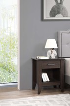 Wenge Sleek Nightstand - Contemporary Design - $156.10 CAD