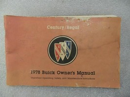 Buick Regal Century 1978 Owners Manual 14712 - £13.13 GBP