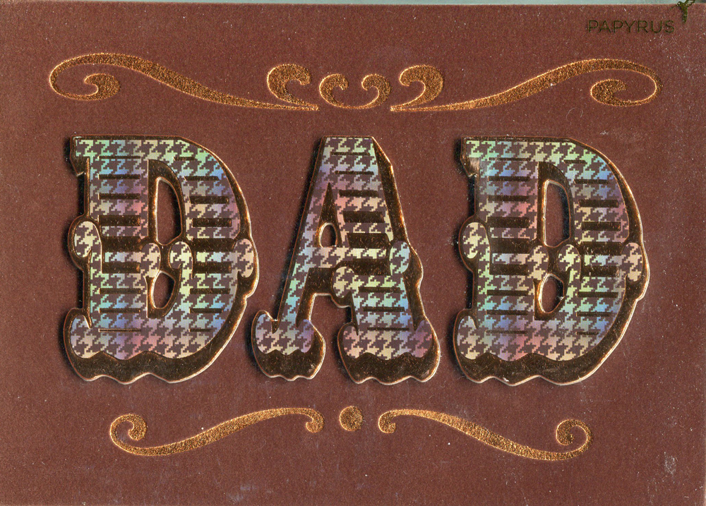 Primary image for Greeting Card "DAD" Themed Father's Day Card