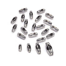 Stainless Steel Ball Chain Connector Clasps 1.5-3.2mm, 50pcs - £2.98 GBP+