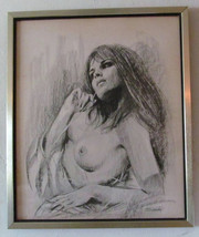 Vintage 1971 Untitled &quot;Nude Woman&quot; Signed Sandu, by Artist Sandu Liberman Litho  - £259.67 GBP