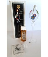 New Vintage LampLight Lamp Light Farms Hand Blown Glass Oil Candle and F... - $23.37 CAD